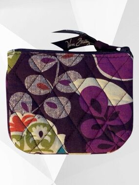 Vera Bradley: Plum Crazy Coin Pouch: Retired Pattern